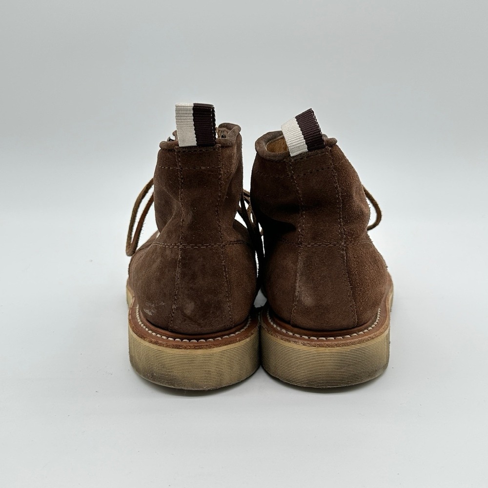 Coach Suede Derek Hiking Boots Brown‎ Leather Lace Up Moc Toe Chukka Mens 9M - Picture 5 of 14